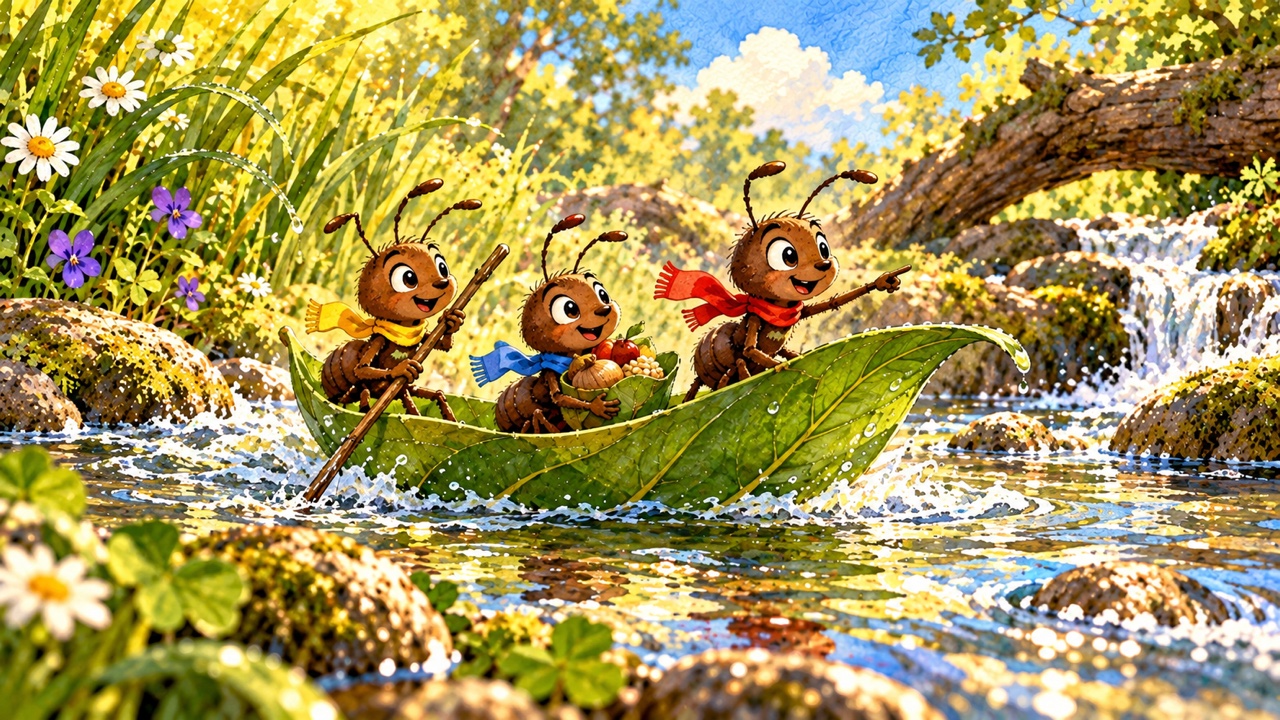Tranh trang 4: Chuyến tàu lá rời bờ